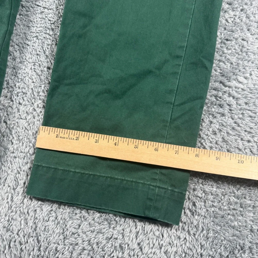 Polo Ralph Lauren Chino Pants Mens 32x32 Green Stretch Straight Fit Cotton Twill
